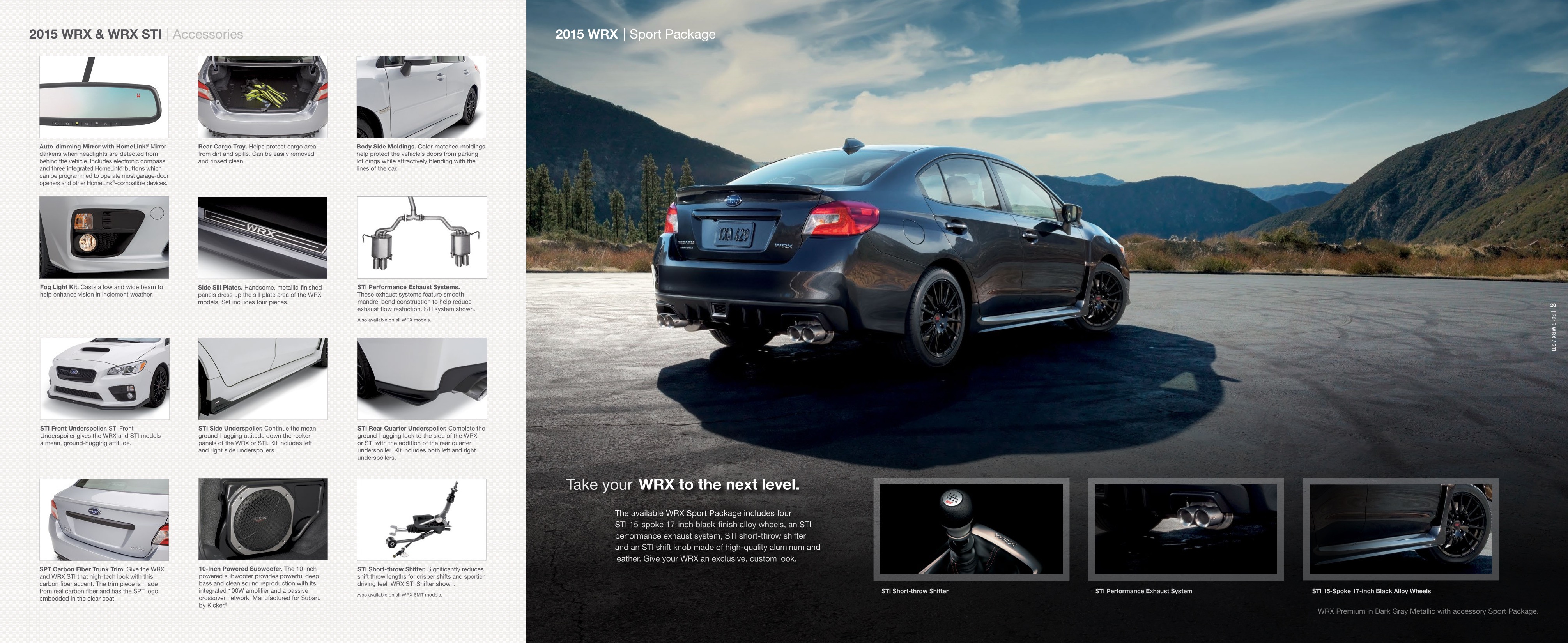2015 Subaru Impreza WRX Brochure Page 9